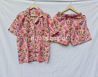 Cotton Short Pajama Set: Personalized Bridal Shower Gift