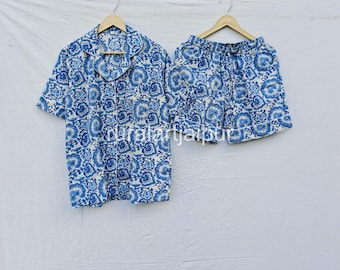 Floral Cotton Short Pajama Set, Bridesmaid Gift