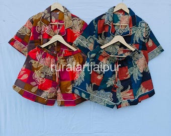 100% Cotton Short Pajama Set, Bachelorette Party, Bridal Shower Gift