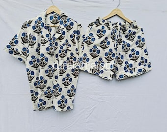 Cotton Bridesmaid Pajama Set: Short Sleeve Bachelorette Party Gift