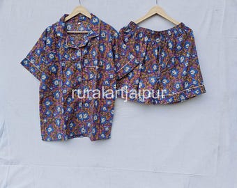 Floral Cotton Bridesmaid Pajamas: Bridal Party PJs Set