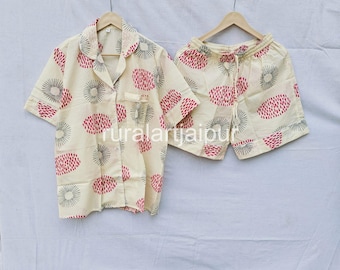 Cotton Pajama Set: Bridesmaid Loungewear, Bridal Party PJs