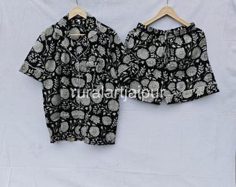 Floral Print Cotton Short Set: Bridal Party Pajamas