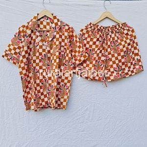 Cotton Short Pajama Set: Bridesmaid Loungewear