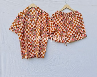 Cotton Short Pajama Set: Bridesmaid Loungewear