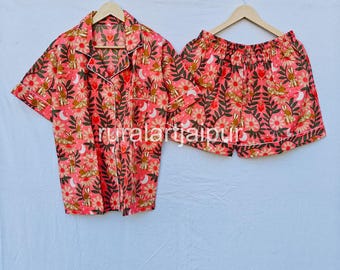 Bridesmaid Cotton PJs Short Set, Bridal Loungewear