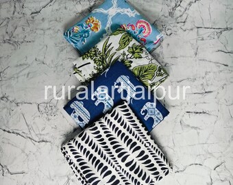 Handmade Floral Cotton Napkins: Rustic Wedding & Bridal Shower Decor