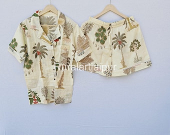 Organic Cotton Short Pajama Set: Women's Sleepwear