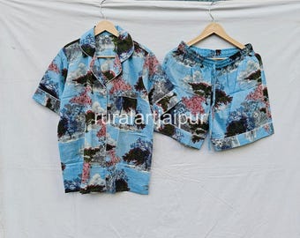 Floral Bridesmaid Pajama Set: Cotton Getting Ready PJs