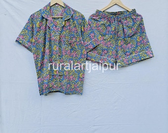 Floral Cotton Bridal Pajama Set: Bridesmaid Proposal Gift