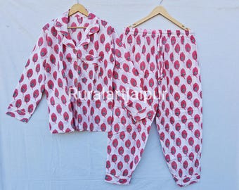 Cotton Bridesmaid Pajamas, Floral Bridal Party Gifts