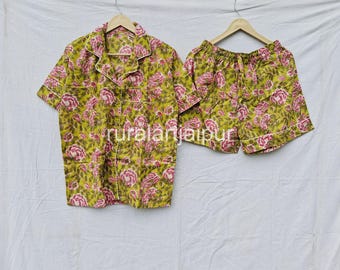 Indian Cotton Bridesmaid Pajamas: Personalized Bridal Party Gift