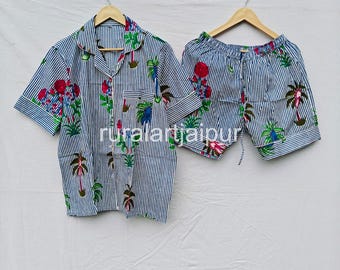 Indian Cotton Bridesmaid Pajama Set: Bridal Party Gift