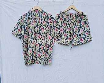 Cotton Short Pajama Set: Bridal Party Bridesmaid PJs