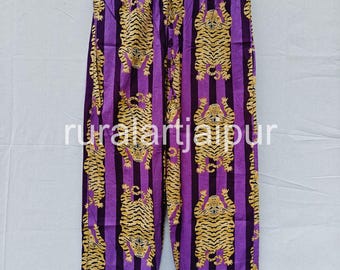 Cotton Pajama Pants: Lightweight Sleepwear Trousers with Drawstring