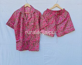 Cotton Short Pajama Set: Bridesmaid Loungewear