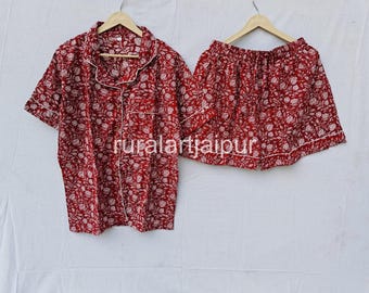 Cotton Pajama Set: Personalized Bridesmaid PJs