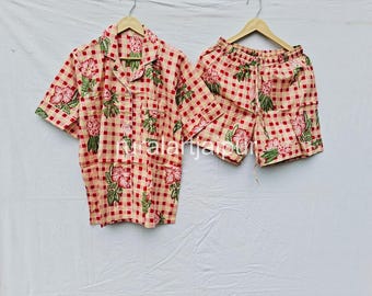 Cotton Bridesmaid Pajama Short Set: Bridal Party Gift