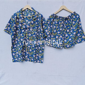 Pigiama corto in 100% cotone: regalo di abbigliamento da notte da donna