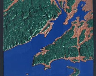 Personalized Topographic Maps – Custom 3D Landscape Art – Gifts for Hikers, Travellers & Home Decor