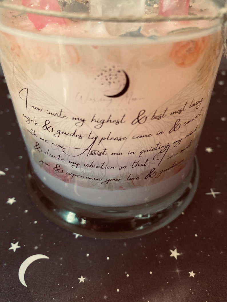 Divine Guidance, Guardian Angel, Spirit Guide communication, intention candle, healing candle, spiritual candle image 3