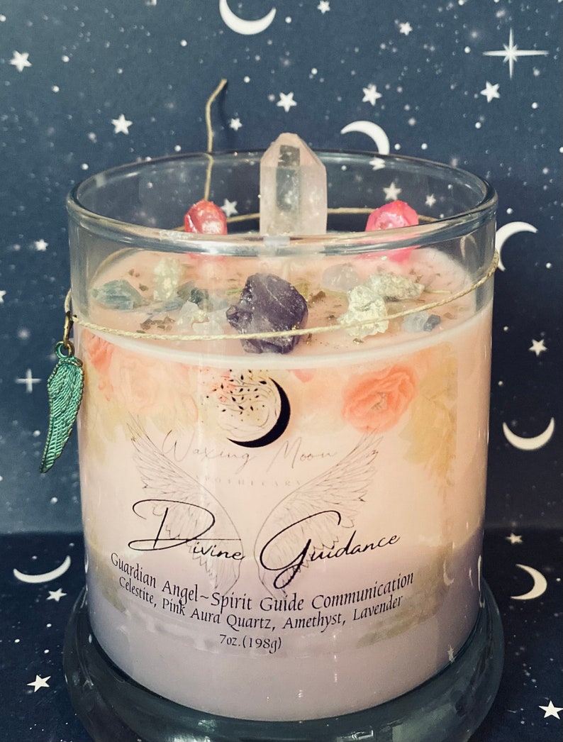 Divine Guidance, Guardian Angel, Spirit Guide communication, intention candle, healing candle, spiritual candle image 2