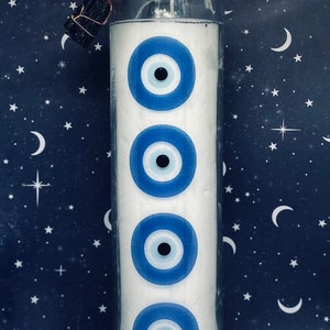 Evil Eye Protection Candle: Full Moon Ritual, Black Tourmaline