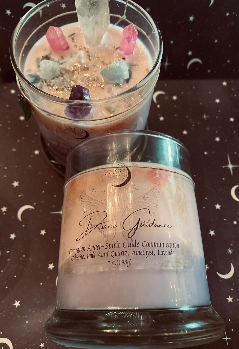 Divine Guidance, Guardian Angel, Spirit Guide communication, intention candle, healing candle, spiritual candle image 4