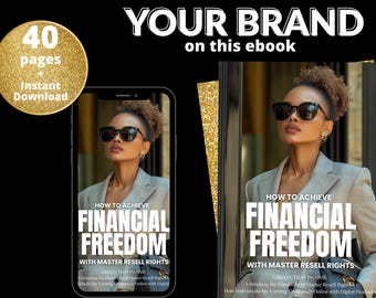 Master Resell Rights Ebook Template: Financial Freedom PLR (40 Pages, Canva Editable, Digital Download