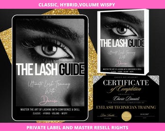 Editable Lash Training Course: PLR/MRR + Certificates & Business Tools (Digital Download)