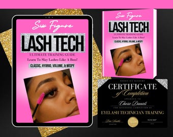 Editable Lash Training Course: PLR/MRR, Certificates & Business Guide (Digital Download)