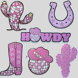 Disco Cowboy Stickers