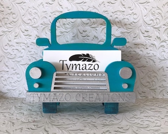 Vintage Car Business Card Holder SVG FILE ONLY - Laser Ready for 3mm Material