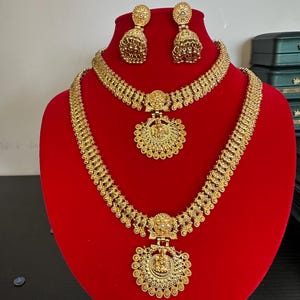 Gold plated New style Temple Necklace| Traditional.
