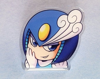 Splash Woman chibi anime emote acrylic pin