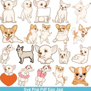 Chihuahua Dog SVG Bundle, Chihuahua png, Chihuahua vector, Chihuahua Dog Silhouette, Chihuahua Clipart, Chihuahua Dog Decal, Dog Cut Files,