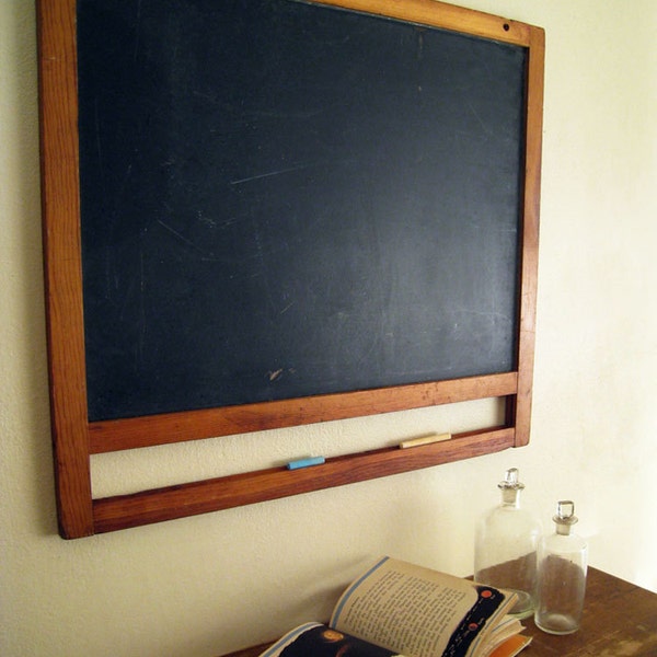 RESERVED Vintage School Chalkboard