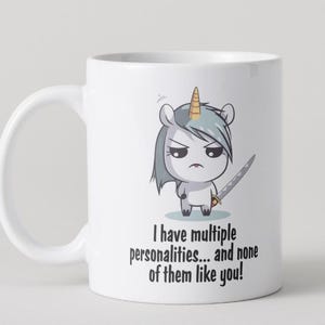Multiple Personalities Pony Mug - Cute Ceramic Coffee Cup - Perfect Gift for Horse Lovers