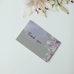 Personalized Thank you Card | Floral Thank you Card |Flower Thank you Card |Printable Thank you Card | Print at Home | Digital Download