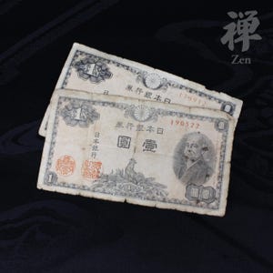 Seltene japanische 1-Yen-Banknote – Alte Währung aus der Meiji-Ära – Japanisches Antikes Geld – Historisches Papiergeld zum Sammeln
