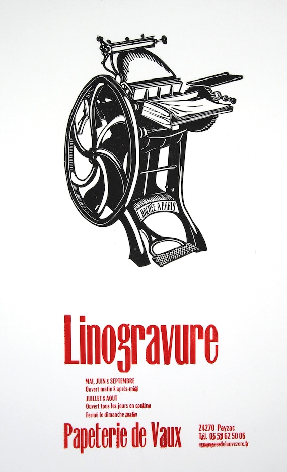 French Poster: Linogravure