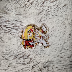 Charlie and Lucifer Pin Inspired by Hazbin Hotel