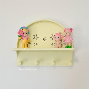 Wandregal mit Haken | Sammler Wand Organizer | Blind Box Figurenhalter