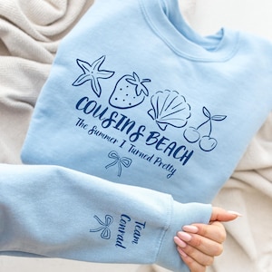 Cousins Beach Custom Sweatshirt, The Summer I Turned Pretty Shirt, Team Conrad, Team Jeremiah, Team Belly Summer Vibe Trending Movie Sweater