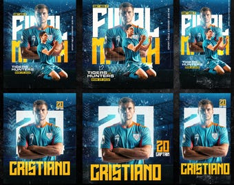 Esports-postsjabloon voor sociale media: voetbal/voetbal (PSD, 300 DPI)