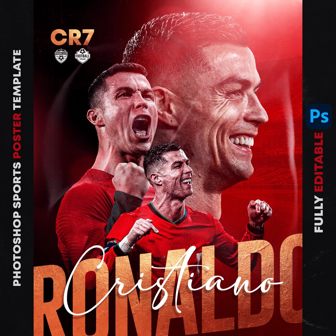 Editable Sports Poster Template PSD: Customizable Photoshop Design - Etsy