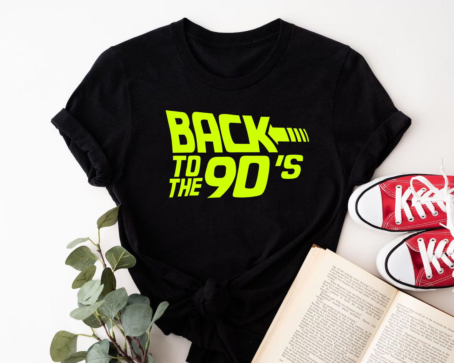 90年代の懐かしいTシャツ：ヴィンテージグリーンデザイン、コンサート