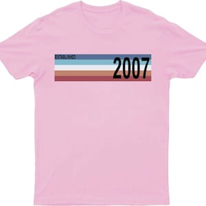 18th Birthday Gift Tshirt, Established in 2007 T-Shirt, Gift for 18 years old, Limited Edition Top, Teenager, Official Adult Tee Shirt