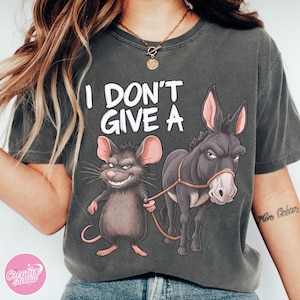 Jag bryr mig inte en skit, sarkasm, roliga skjortor, design, digital nedladdning, clipart, sublimering, rolig åsna, PNG, udda presentidé, design, trendigt bild 3