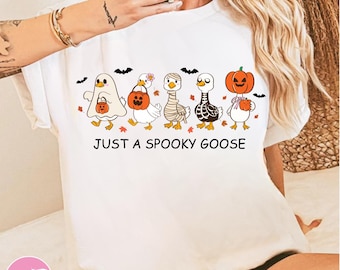 Halloween Goose PNG just a Spooky Goose PNG Funny Halloween Spooky Season Spooky Goosey Funny Goose Autumn Png Fall Png Pumpkin Cute Horror